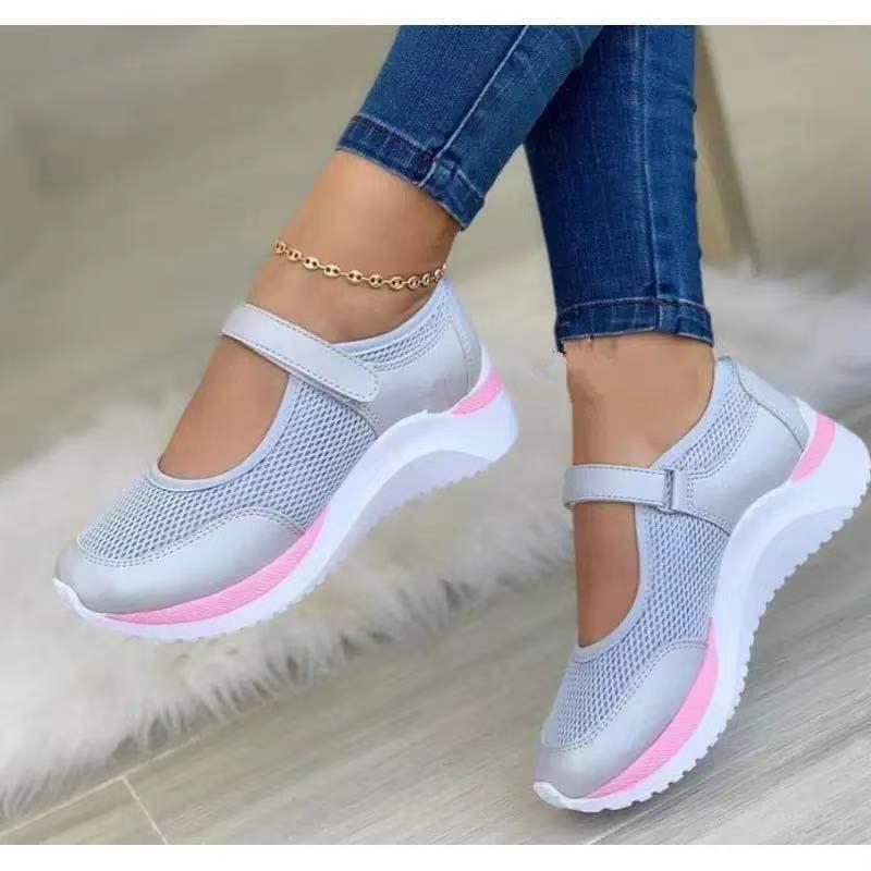 New Casual Shoes Women's Spring and Summer New Wedge Sneakers Velcro Casual Plus Size Women's Shoes