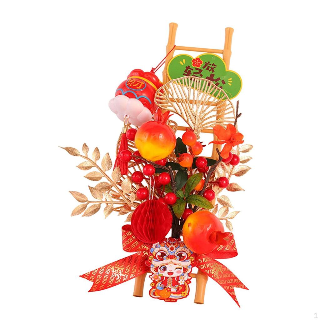 Chinese Year Decoration Blessing Gift Decorative Ladder Table Centerpiece for Party
