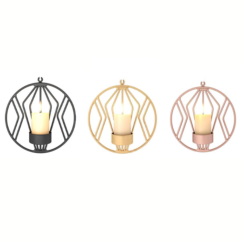 For Bedroom Bookstore Candle Holder Iron Candlestick