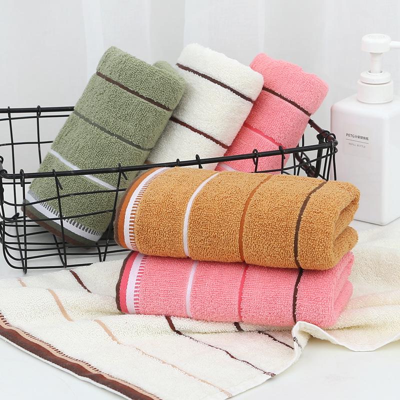 Custom Embroidery Cotton Face Wash Towel for Home Use and Supermarket Promotions