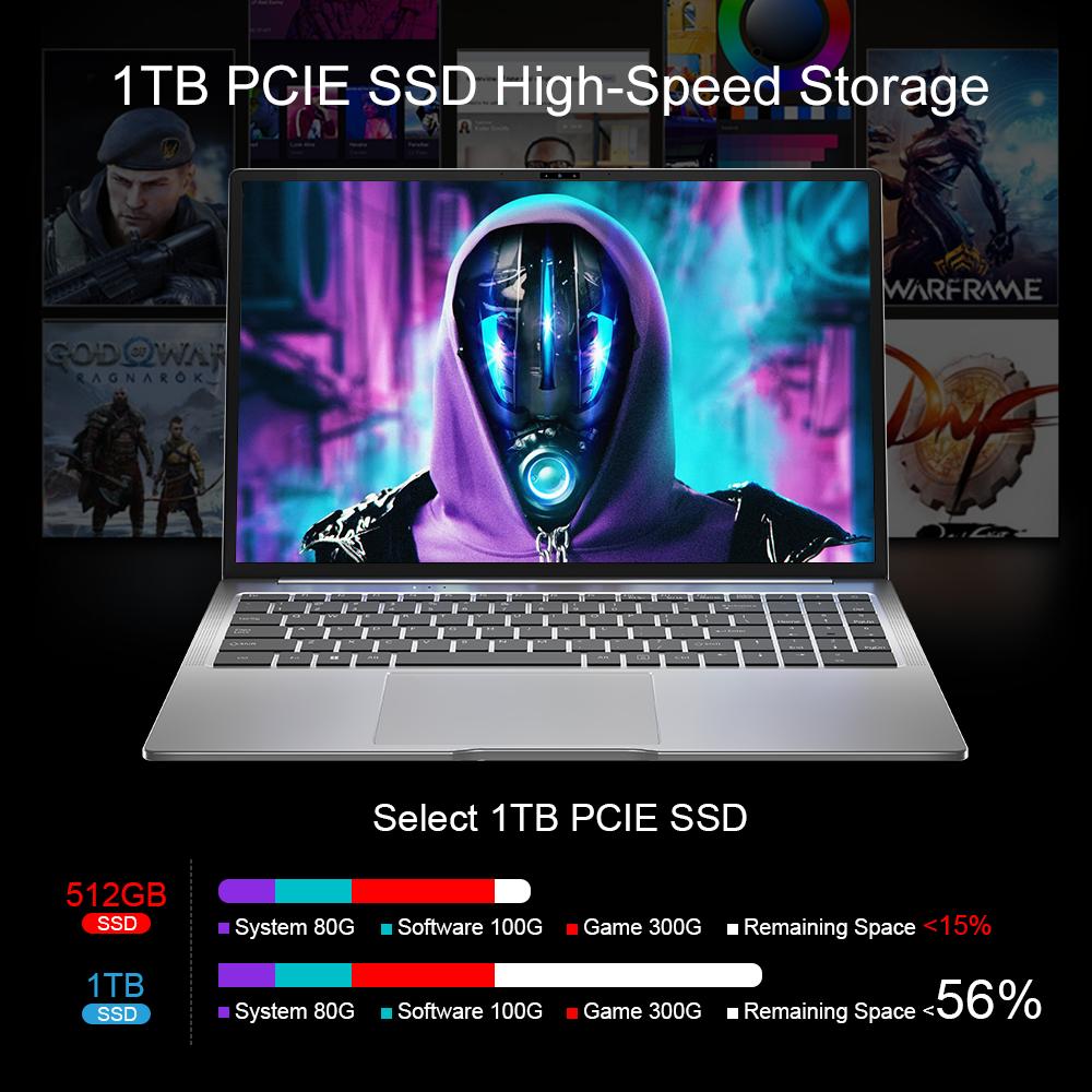 Ninkear Ноутбук N16 Pro, 16 дюймов, IPS-экран, 2560*1600, Intel Core i7-13620H, 32 ГБ ОЗУ + 1 ТБ SSD