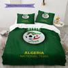 Algeria National Football Team  Pattern Bedding Quilt Set  Home Decoration  Gift (1 * duvet cover + 2 * pillowcase  without core)