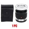 LED Scale Loupe 30X Adjustable Focal HD Magnifier Cylindrical Handheld Magnifying Glass with Scale Jewelry Magnifier Mini Lupa