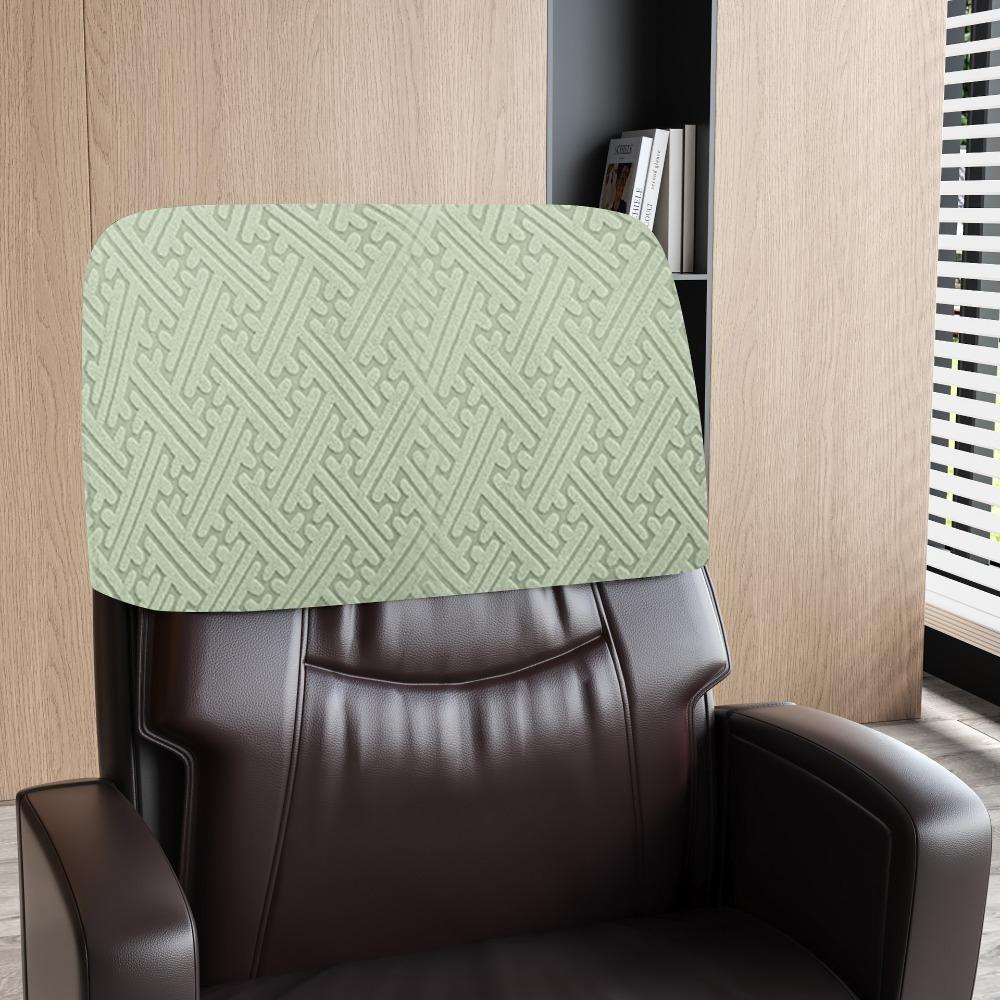 Dust-proof Chair Head Cover Stretchable Hand Washable Chair Back Protection Comfortable Thickened Elastic Chair Cover