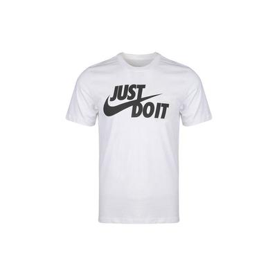 Футболка с круглым вырезом Just Do It с логотипом, мужские топы, белые AR5007-100