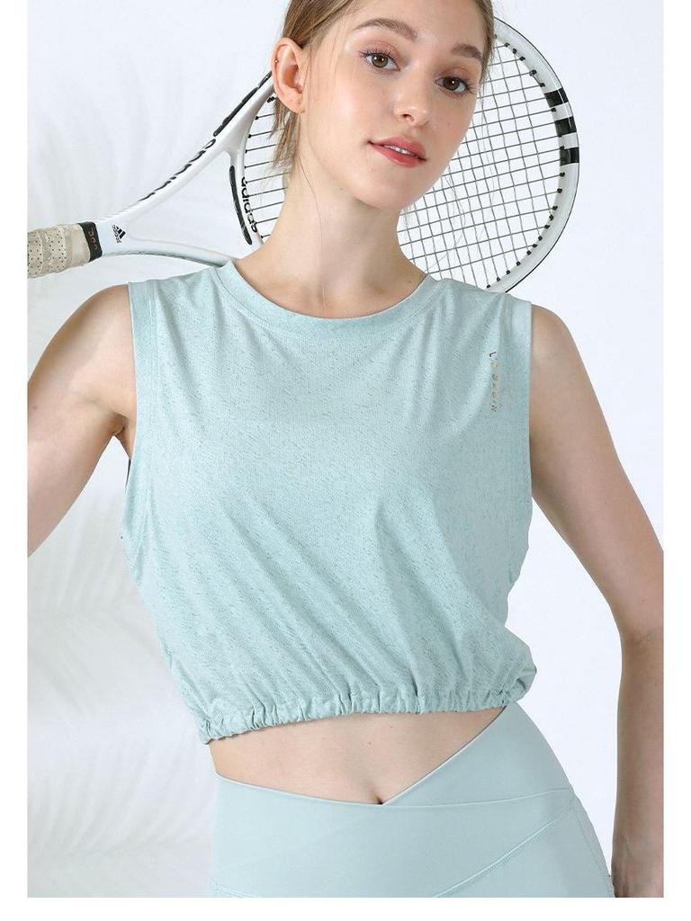 Lightweight Breathable Summer Yoga Vest - Loose Fit, Cool Running Sports T-shirt