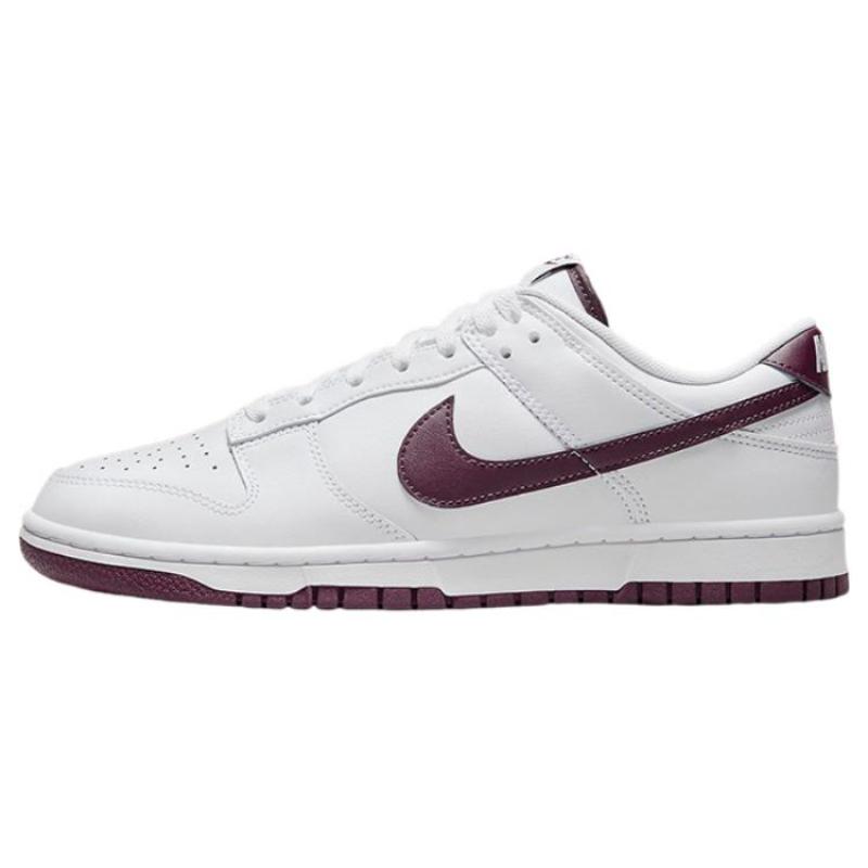 Nike Dunk Low Retro White Night Maroon Skate Shoes Sneakers DV0831-102