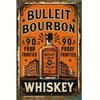 Винтажная металлическая жестяная вывеска Bullet Bourbon Ретро Настенное искусство Рустикальный Декор Дистиллерии