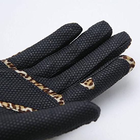 MIC 39 GOLF FIT39 Size Small Gloves, Unisex, MGF-220N, Right-Handed (Left-Handed), Leopard/Black,