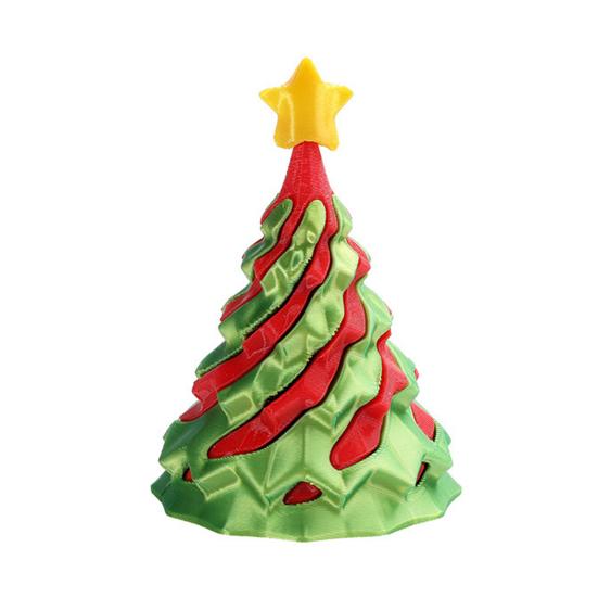 Игрушка 3D-печати Спиральная новогодняя елка Невозможная сквозная скульптура Иллюзия вихревой нити Снятие стресса Дети Взрослые Мини спиральный конус Игрушка-непоседа