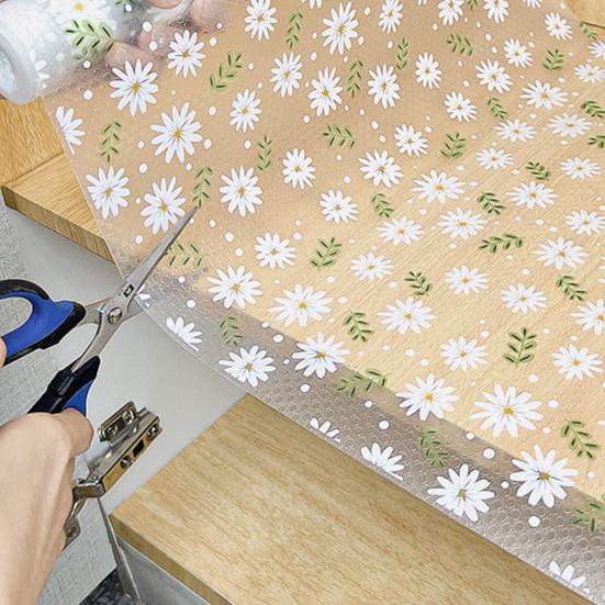 1 рулонный коврик для ящика, нескользящая водонепроницаемая подкладка для кухонного шкафа, легко чистящаяся защитная накладка для полки для дома