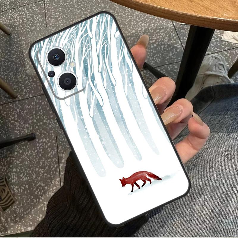 Чехол Зимняя Лиса Лисы Для OPPO Reno 8 7 6 5 4 Lite 2Z 4Z 5Z 8T 10 OPPO Find X5 X6 Pro X2 Lite X3 Neo