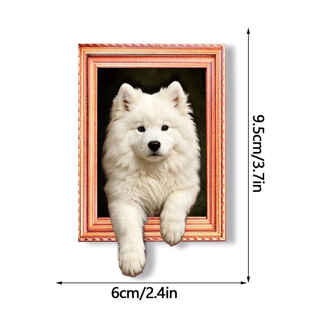 3D Cartoon Animal Magnetic Photo Frame Framed Picture Style Wooden Magnet Office Board