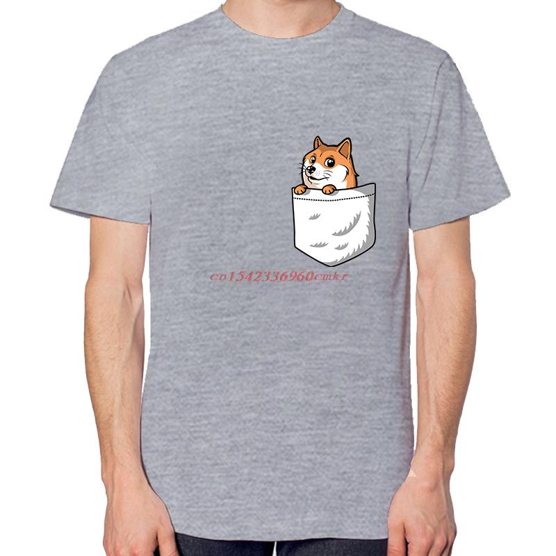 Pocket Doge Tshirt Doge Dog Meme Graphic T Shirts Fashion Tees Tops Summer Cotton New Shirts And Tshirts Oneck Print T Shirt
