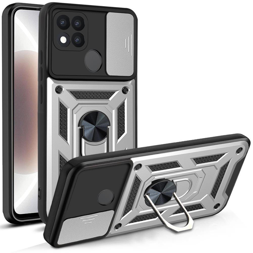 Чехол для слайд-камеры, противоударный, броня для OPPO A5 A7 A8 A12 A15 4G, автомобильный магнитный держатель, защитное кольцо для OPPO A16 A17 A31 A38