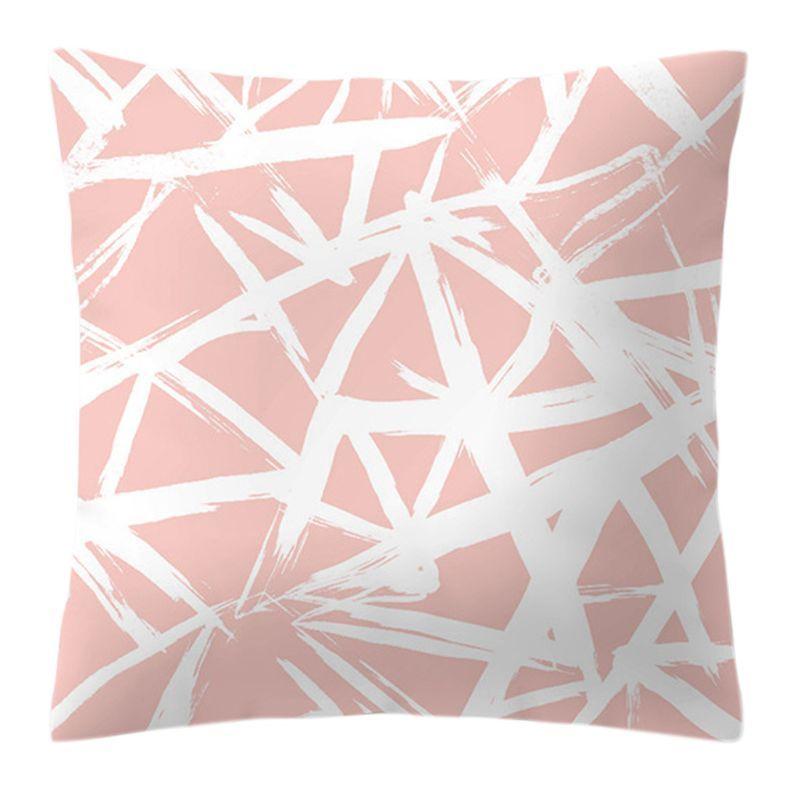 Luxurious Pillow Case Rose Gold Geometric Pineapple Glitter Cushion Cover For Stylish Home Decor