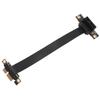 PCIe 3.0 X1 Riser Cable 8Gbps High Speed Dual 90 Degree Right Angle PCI Express 3.0 X1 Extension