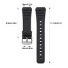 18mm Soft Silicone Watch Strap for CASIO F91W W-800H for W800H SGW400 F91W F84 F105/108 A158/168 AE1200/1300 Men Wrist Bracelet