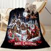 Merry Christmas Santa Claus Blankets are suitable for living rooms, bedrooms, camping, and other places, making them an ideal choice for gifts.