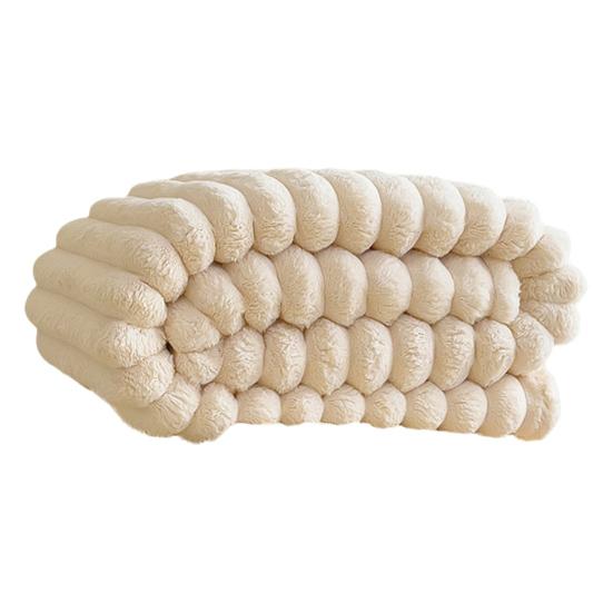 Kids Throw Blanket Super Soft Imitation Rabbit-Fur Flannel Blanket Living Room Warm Blanket Home Decor