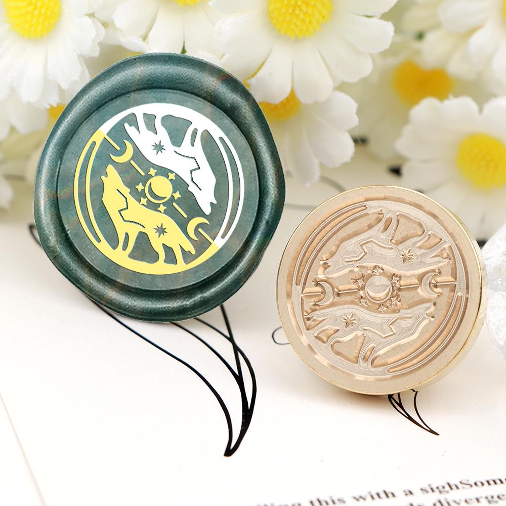 Коллекция животных Сменная головка для восковой печати Латунная головка для опечатывания Только для креативных подарков Конверты Приглашения Открытки