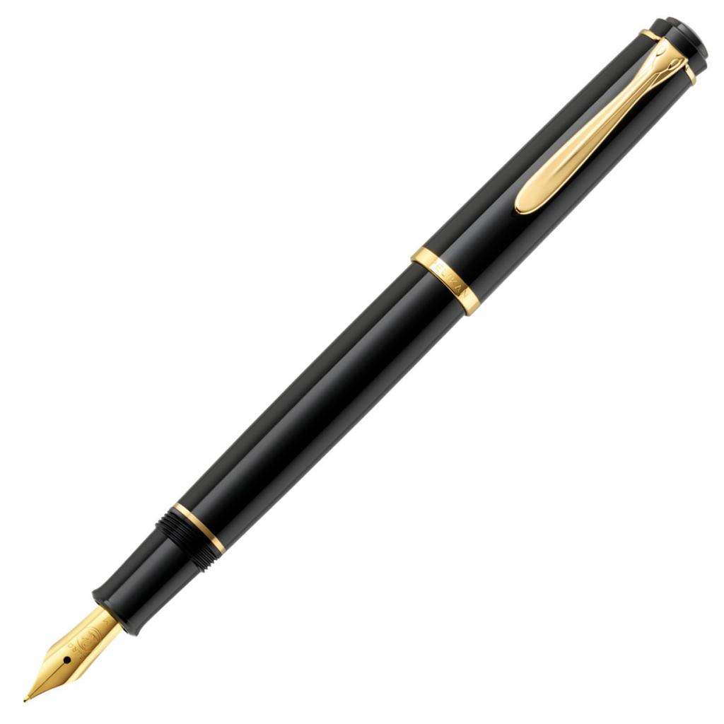 Pelikan P200 Classic Black Fine Nib Fountain Officially Imported Pen,