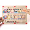 Noanoa Train Counting Board, Pen Training, Educational Montessori Toy for Boys and Girls, Fingertip Training, Wooden Toy, Matching Game, Birthday Gift