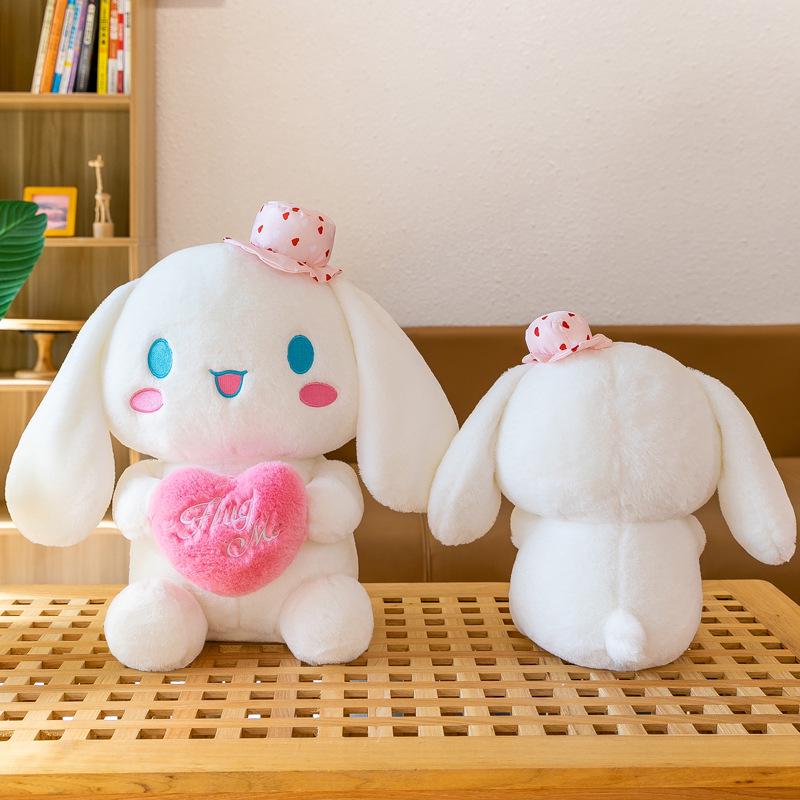 Мягкая игрушка Cinnamoroll & My Melody Обнимающее сердце - Кукла-подушка Hello Kitty для когтевых автоматов - В наличии