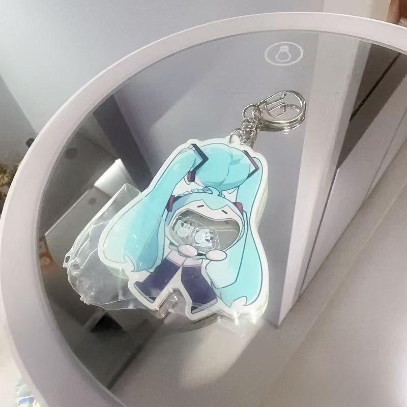 Акриловый брелок HATSUNE MIKU Милый аниме-шарм-шейкер Подарок лучшему другу Косплей-аксессуары