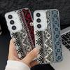 Лазерный чехол Camlet для Samsung Galaxy S24 FE S25 S24 S23 Ultra Plus A55 A56 A54 A25 A15 A16 A34 с винтажным узором тотем