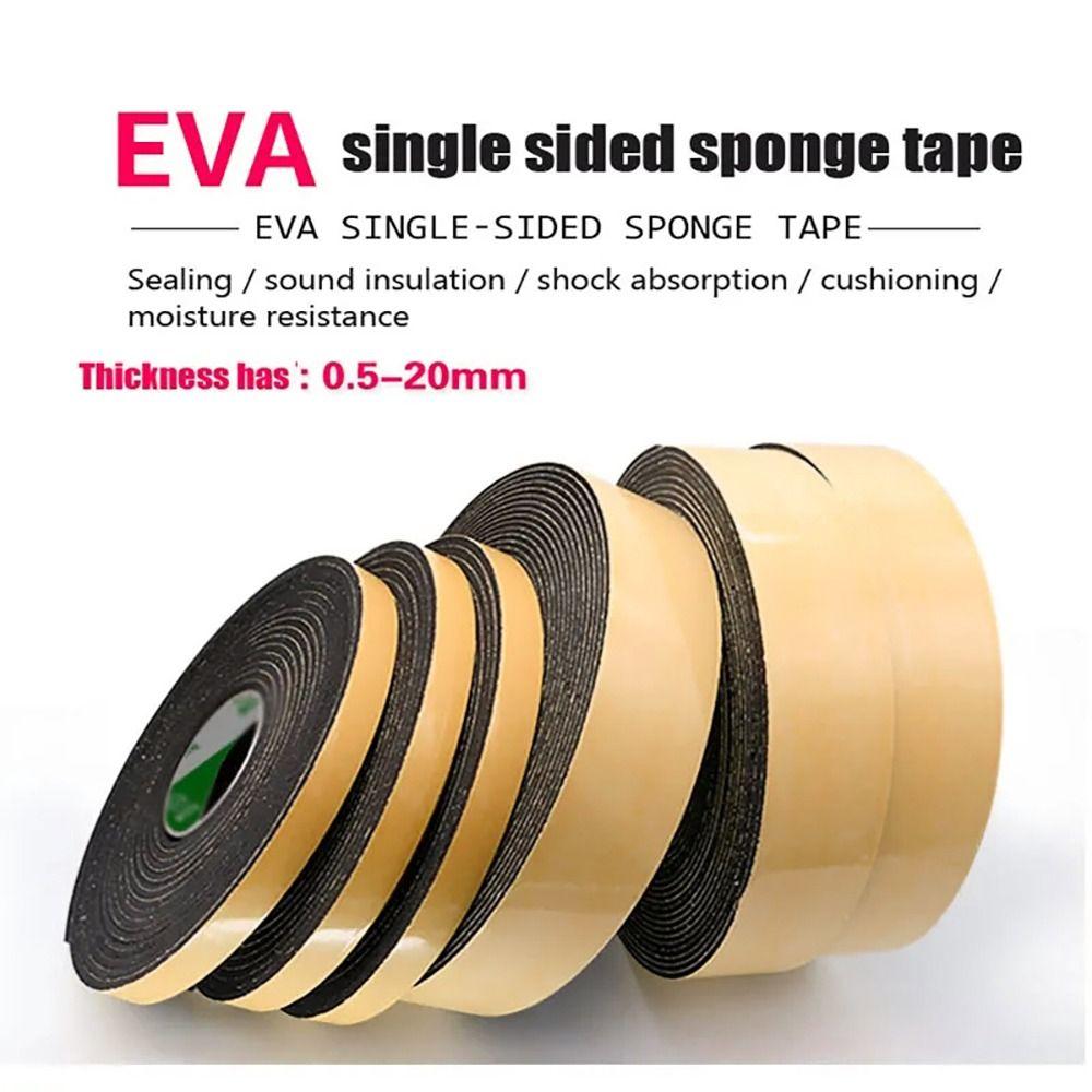 Adhesion Draught Excluder Window Door Foam Sponge Tape EVA Weather Stripping Rubber Seal Strip
