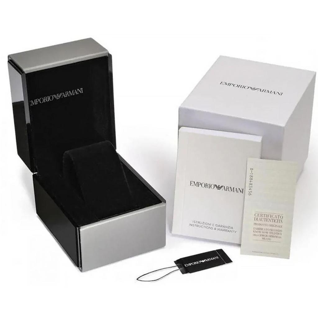 Emporio Armani AR1400 Valente Chronograph Black Dial Black Ceramic Men's Watch