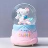 Rotating Carousel Music Box With Snow Globe Effect Kids Birthday Gift Decorative Resin Musical Toy