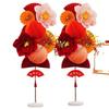Decorative Wedding Fan Flower Column Set for Wedding and Engagement Room Arrangements