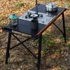 Folding Camping Table Height Adjustable Aluminum Modular Expansion Portable Outdoor Kitchen Table Compact Picnic BBQ Table