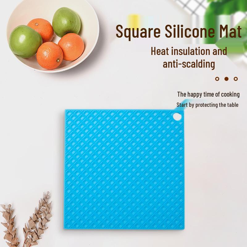 Силиконовые подставки-соты: Термостойкие, Нескользящие, Легко моющиеся, Четырехугольные Кухонные Настольные Коврики.