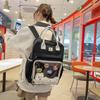 Японская прозрачная сумка для боли рюкзак большой емкости женский студенческий стиль ученик средней школы большая сумка-тоут школьная сумка