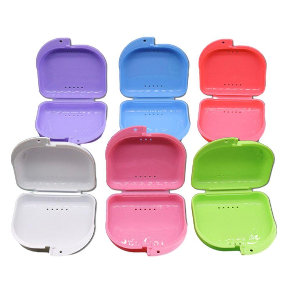 Portable Denture Box Container Mouth Guard Box Oral Hygiene Dental Retainer Storage Case New