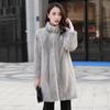 Mink Fur Coat Female Mink Imitation Fur Coat New High-Grade Mink Velvet Coat Standing Collar Haining Fur Coat