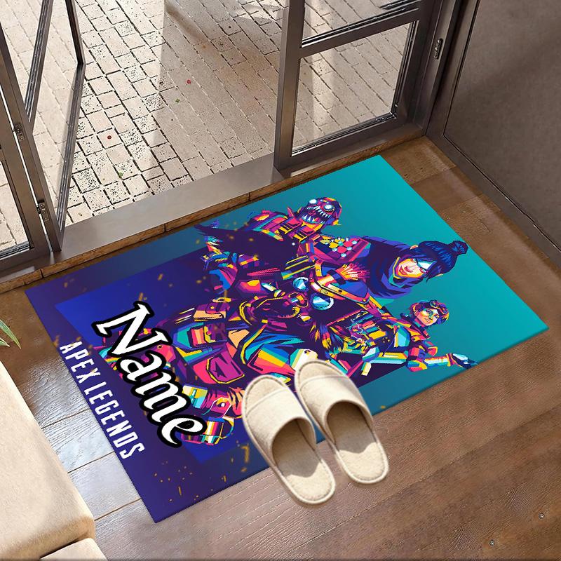 Custom Name Personalized Apex Legends Print Carpet, Versatile Home Decor Rug, for Playroom, Apartment, Balcony, Entryway, Hallway Gift