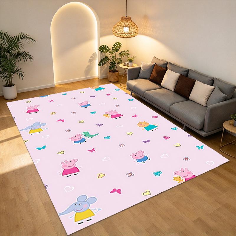 Peppa Pig Living Room Nonslip Area Rug Soft Carpet For Bedroom Game Playroom Sofa Office Home Decor Doormat Christmas Gift C926751