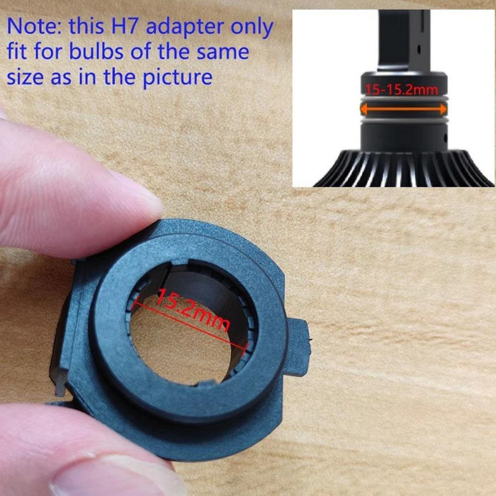 2pcs Car H7 LED Bulbs Adapter Holder Base For Focus 3 MK3 For Fiat 500 For Opel 15 16 17 Auto Headlamp Socket Holder Base