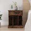 VidaXL Bedside Table Smoked Oak 43x36x50 Cm 816354