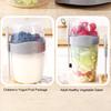 Portable Breakfast Oatmeal Cereal Nut Yogurt Salad Cup with Fork Spoon Double Layer Large Capacity Soy Milk Cup Household Supplies