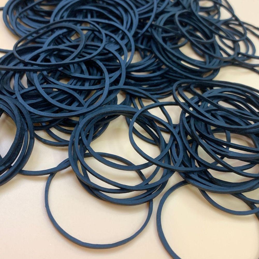 300pcs Small Elastic Band Black Soft Elastic Bands Strong Rubber Bands Office