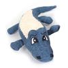 Плюшевые пищащие игрушки для собак Интерактивное развлечение Форма мультяшного животного Устойчивость к укусам Чистка зубов Мягкие плюшевые игрушки для щенков Синий