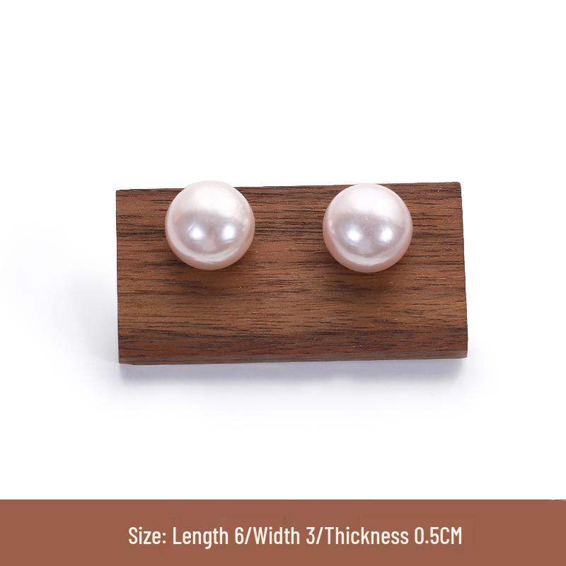 Walnut Jewelry Display Stand Set: Ring Tray & Necklace Mannequin