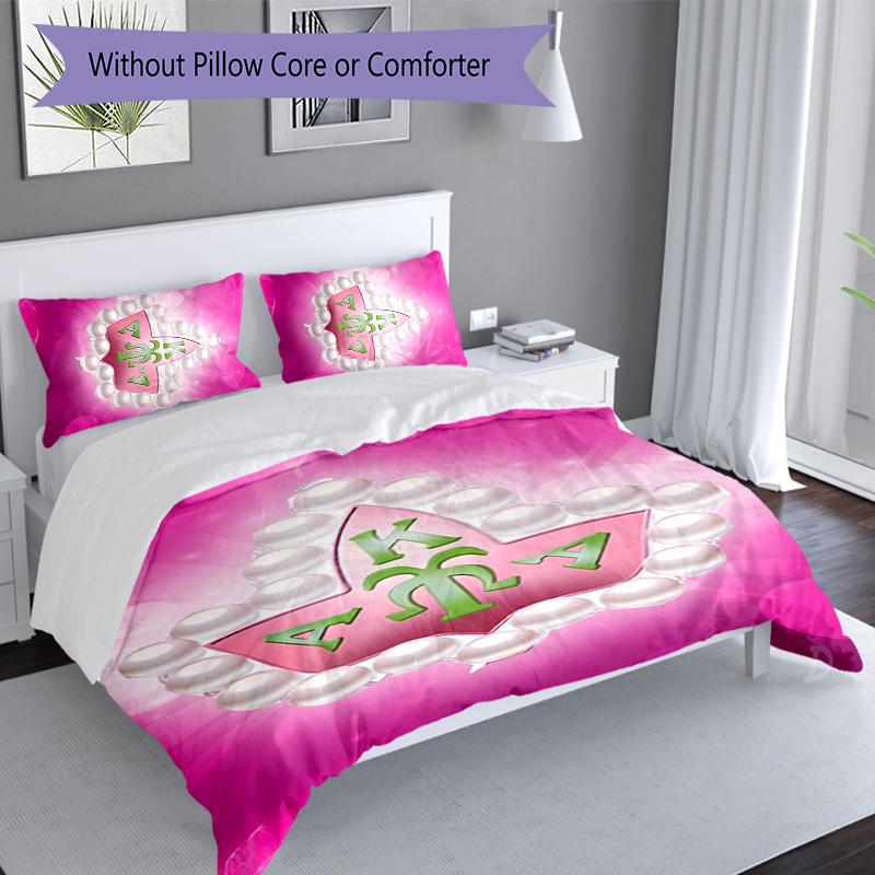 3pcs AKA logo9 pattern bedding set duvet cover set includes duvet cover &pillowcases, perfect all season bedroom decoration & gift