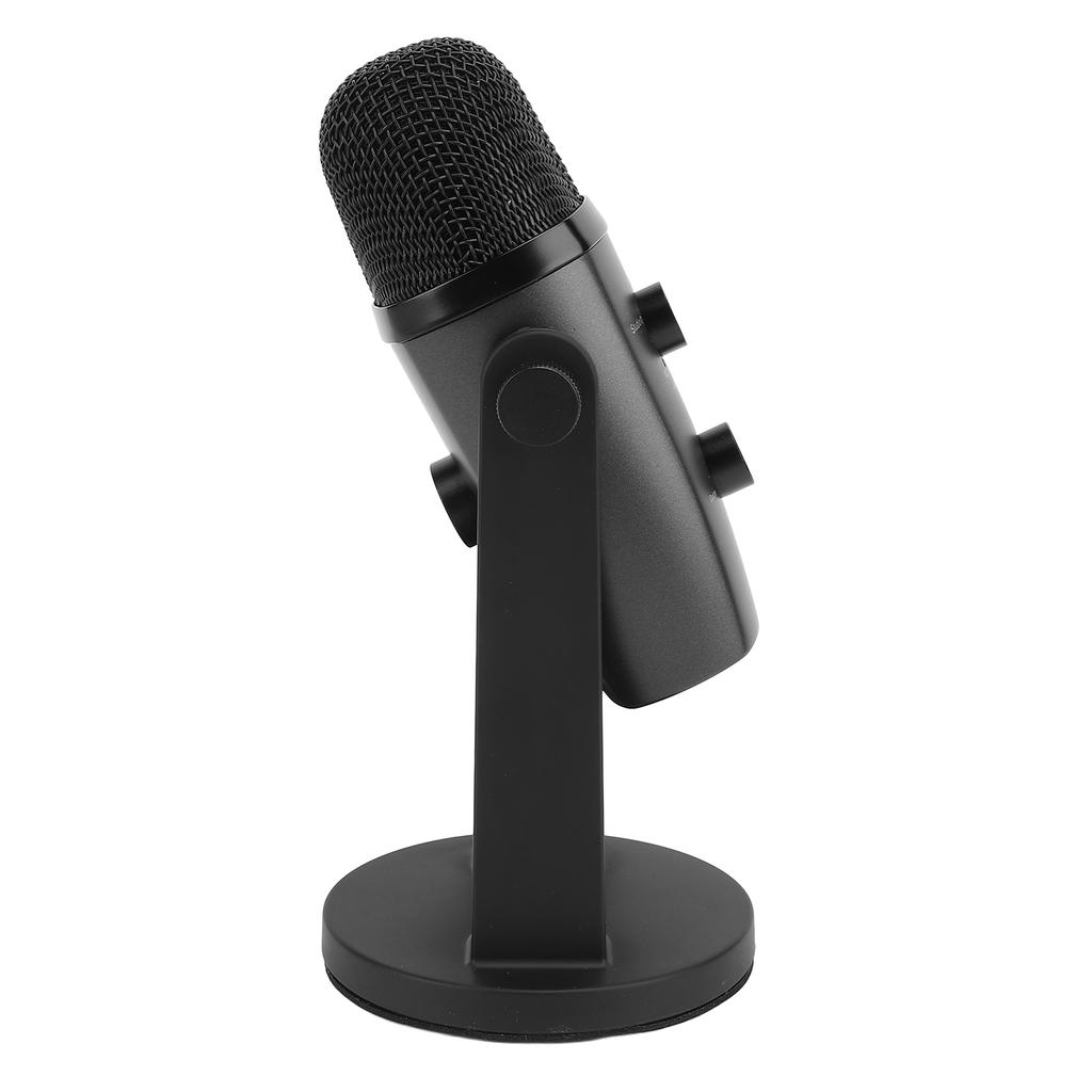 Игровой микрофон USB ПК конденсаторный микрофон с креплением на амортизаторе Функция быстрого отключения звука Вращающаяся ручка усиления для