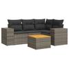 VidaXL Salon de Jardin avec Coussins 5 pcs, Canapés de Patio, Ensemble de Meubles, Mobilier de Terrasse Extérieur, Gris 3225430